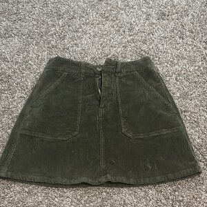 American Eagle Outfitters Green Mini A-Line Skirt